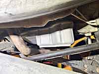 pml 66rfe trans pan installed on a 2017 Ram 2500 with skid plate