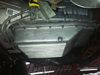 PML transmission pan installed on a 2013 F150