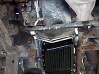 Installation of PML transmission pan on Ford Sport Trac