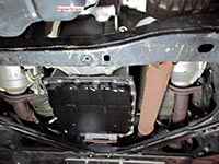 2014 Nissan Frontier, stock transmission oil pan