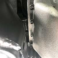 Clearance to frame to PML pan on 2006 Tacoma