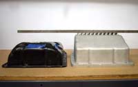 Height of PML A750 transmission pan compared to stock pan