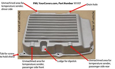 PML NAG1, 722.6 transmission pan features