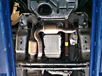 PML NAG1, 722.6 transmission pan installed on a 2006 Grand Cherokee, bottom view