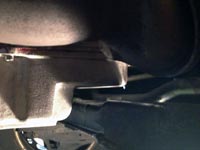 PML transmission pan, view of the front passenger side, Sprinter 3500