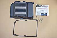 PML transmission pan, black powder coat finish, package