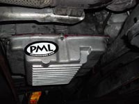 PML transmission pan installed on a Freightliner Sprinter Van, 2010, Single Rear Wheel, 3.0 diesel