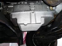 PML NAG1, 722.6 transmission pan installed on a 2013 Sprinter Van, passenger's side view