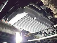 2010 Mercedes C200 W204 with PML transmission pan installed