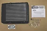 Hardware included with PML AS68RC transmission pan, black powder coat finish