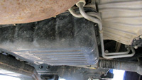 2010 Ram 4500 stock Aisin AS68RC transmission pan, passenger's side view