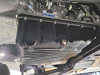 PML Aisin transmission pan installed on a 2024 Ram 2500