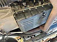 OEM AS69RC transmission pan on 2021 Ram 3500 exhaust routing