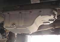 drain on side of PML 6L50 pan, shown on a CanyonSLT Diesel
