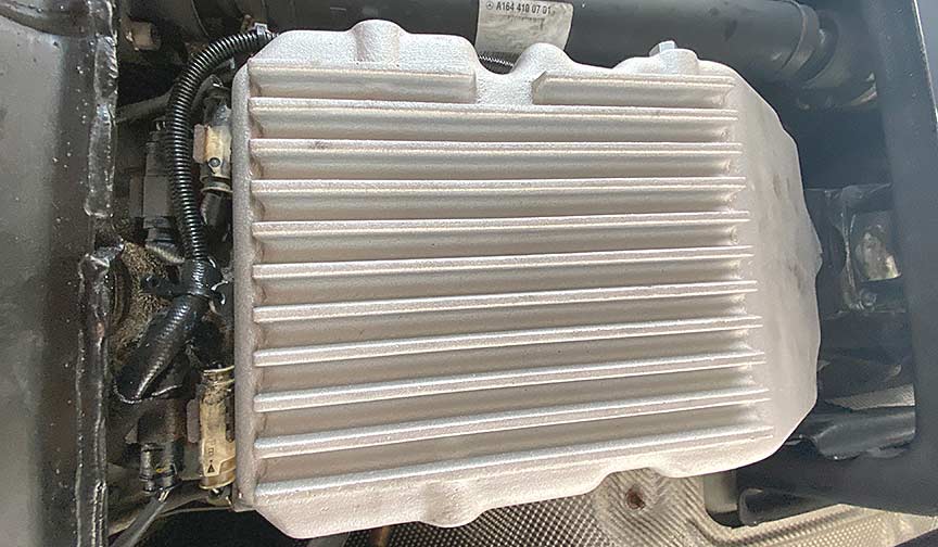 thumbnail image 2 of Mercedes 722.6 HD Deep Aluminum Transmission Pan – Extra Capacity, Cast Aluminum, Lifetime Warranty By PML 2 of 5