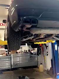 undercarriage of ML63PML NAG2 transmission pan installed