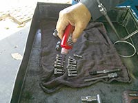 loctite on new mounting bolts from PML
