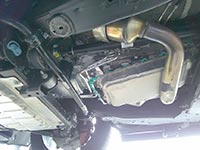 draining the fluid and removing the stock 10L90 pan