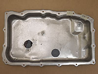 inside of GM 10L80 pan with level check