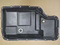Stock Ford 10R140 Transmission Pan inside, top down view