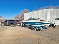 PML 4L60E installed and Sierra ready to tow boat