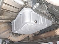 Sierra 1500 4L60E shift cable with PML pan installed