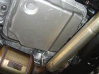 Stock transmission pan on a Trailblazer