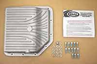 Hardware included with PML Turbo 350 Deep transmission pan, cast finish