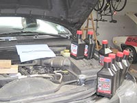 filling 2004 Grand Cherokee transmission with new fluid