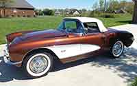 PML valve covers on a 1957 Corvette 283 small block, passenger side