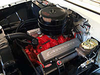 PML valve covers installed on 1956 Chevy