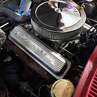 1965 Corvette Convertible, Engine with PML valve covers, drivers side