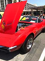 1969 Corvette, with hood up