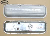 PML Valve Cover Part Number 11042, 
compared to stock, top view