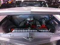 PML Nailhead valve covers on Buick Riviera, X11 design, front view