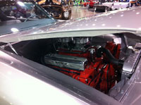 PML Nailhead valve covers on Buick Riviera, X11 design, passenger's side view