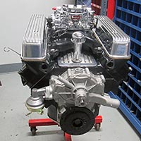 PML valve covers installed on Buick 425 engine for a 1930 Ford Coupe