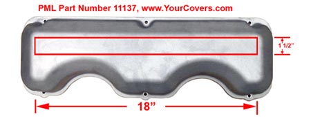 Top of PML smooth 348/409 valve covers