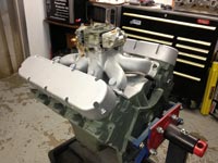 PML Cadillac valve covers on a new Cadillac engine build