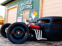 PML Cadillac valve covers on 1948 Ford F1