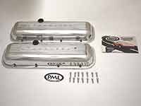 PML standard big block valve covers package, polish finish