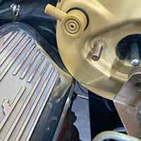 PML Corvette big block valve cover and 1967 brake booster