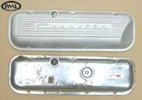 PML Valve Cover Part Number 9096, 
compared to stock, top view