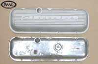 PML Valve Cover Part Number 9739, 
compared to stock, top view